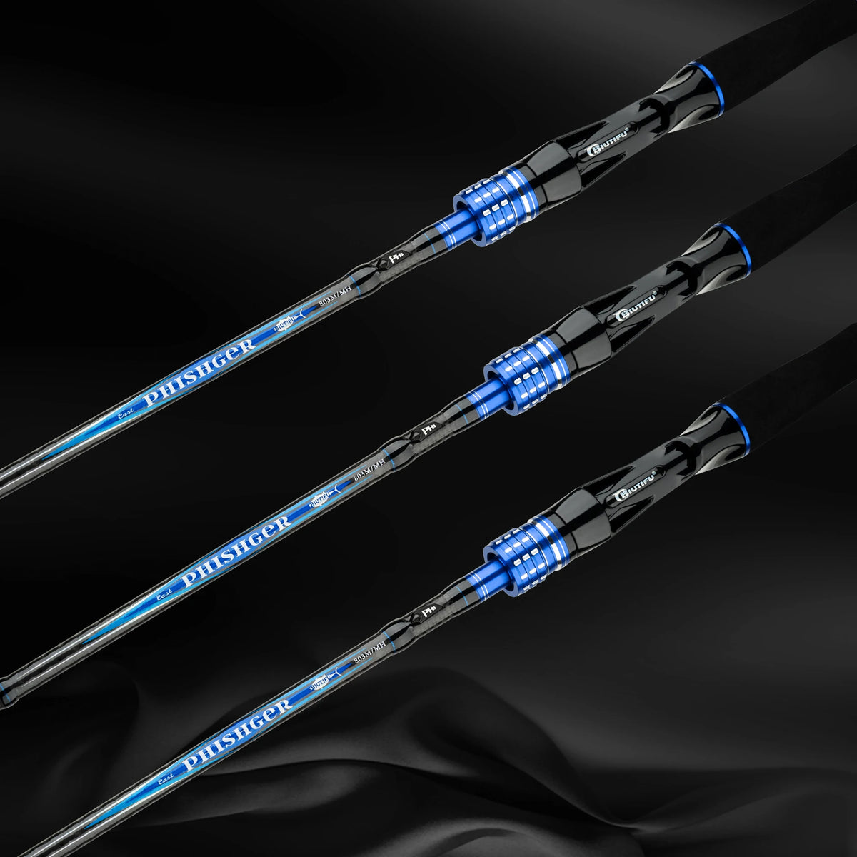 BIUTIFU Casting Spinning Lure Fishing Rods 1.68/2.1/2.4/2.7/3.0/3.3m 2Tips Baitcasting 3-80g Carbon Pole For Bass Seabass Trout