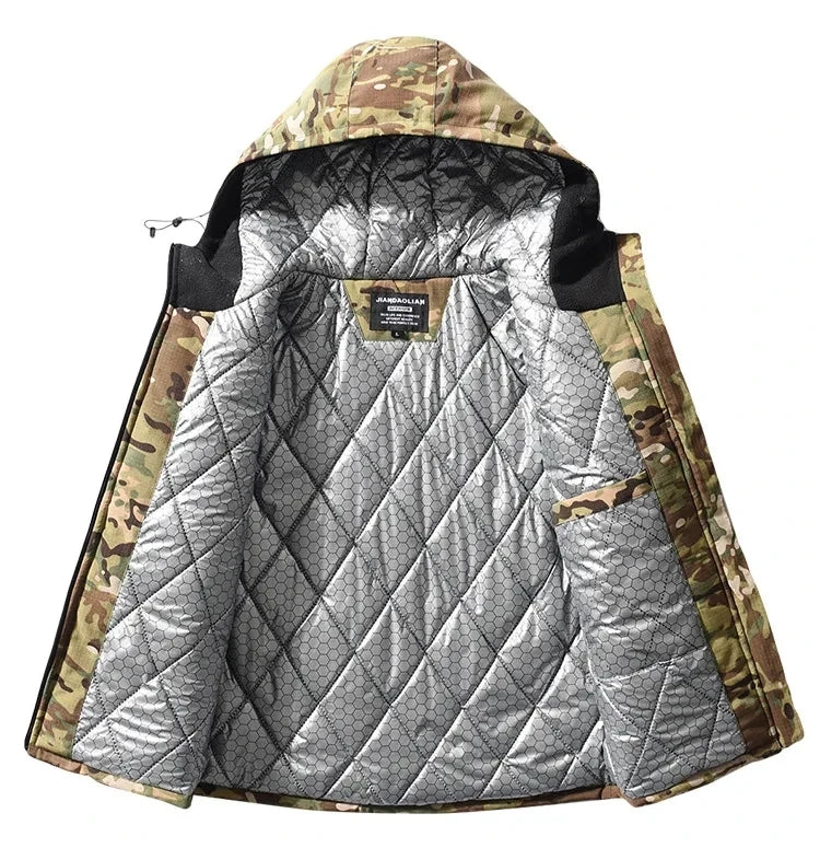 M65 Winter Parkas Men Tactical Jackets –30℃ Camo Heating Military Jacket Warm Hooded Hunting Coats Windbreaker Multicam Thermal