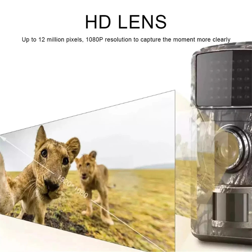 Mini Hunting Camera Wild Trail Game Cam Infrared Night Vision Outdoor Motion Activated Tracking Photo Trap Cam Wild Surveillance